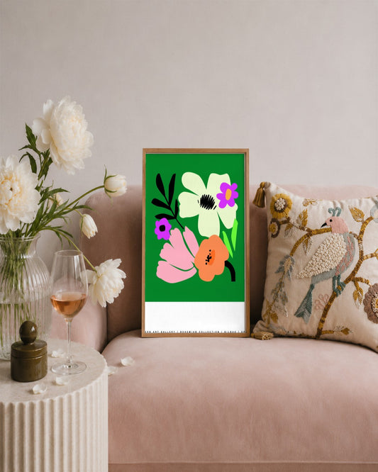 SENT Studio - Artistic Poster No. 2 - framed print in a styled room