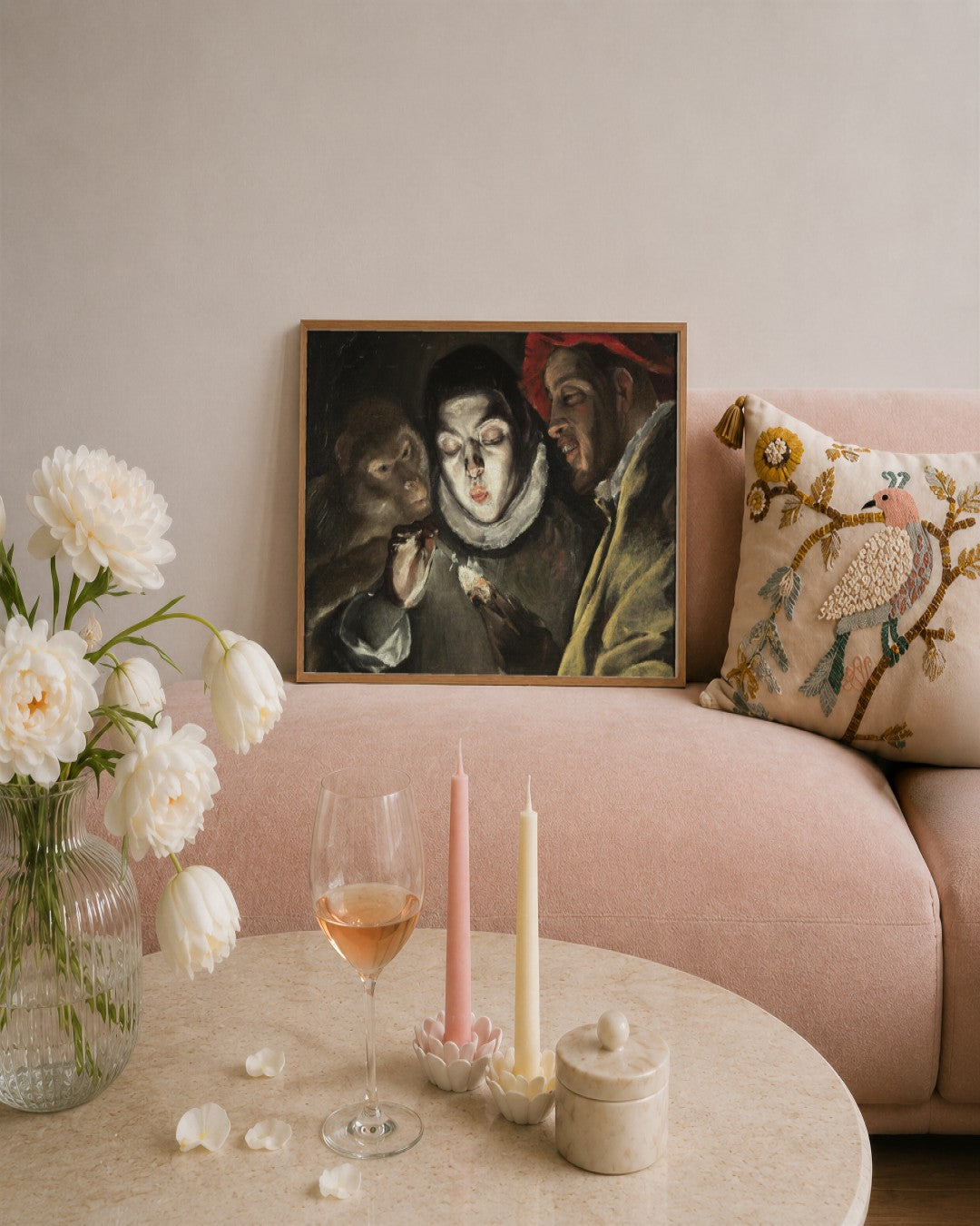 Renaissance Masters - Renaissance Masterpiece No. 346 - framed print in a styled room