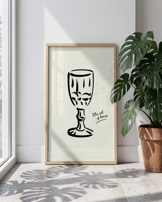 SENT Studio - Bohemian Poster No. 77 - framed print in a styled room