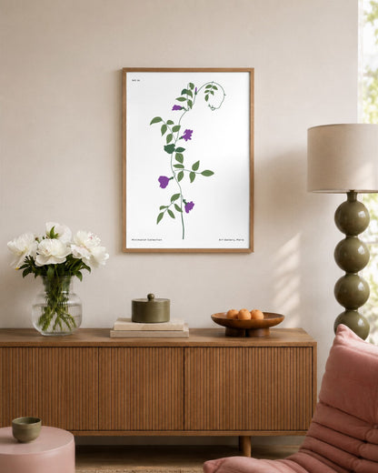 SENT Studio - Botanical Poster No. 70 - framed print in a styled room