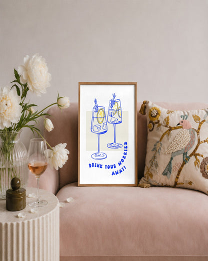 SENT Studio - Cravings Poster No. 33 - framed print in a styled room