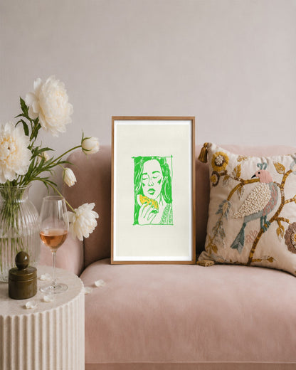 SENT Studio - Cravings Poster No. 52 - framed print in a styled room