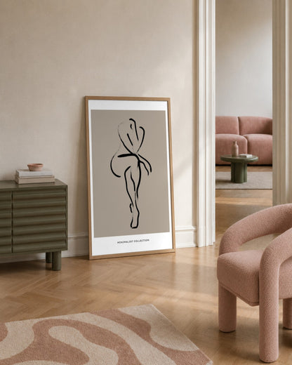 SENT Studio - Bohemian Poster No. 80 - framed print in a styled room
