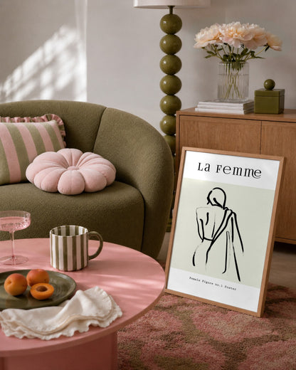 SENT Studio - Bohemian Poster No. 64 - framed print in a styled room