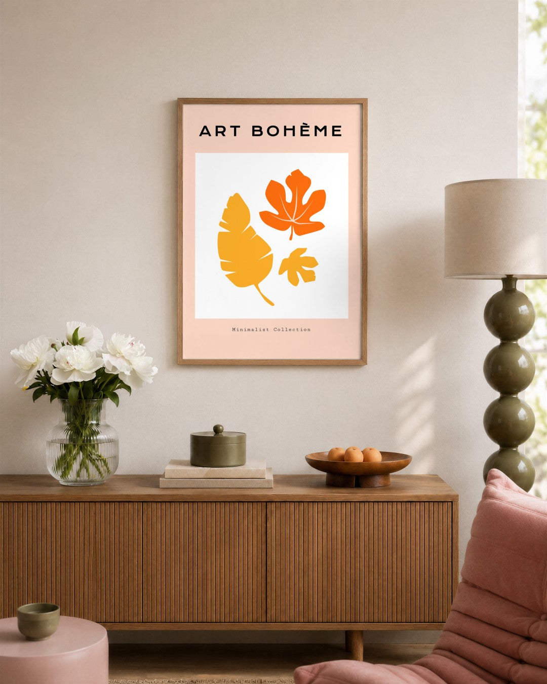 SENT Studio - Abstract Poster No. 65 - framed print in a styled room