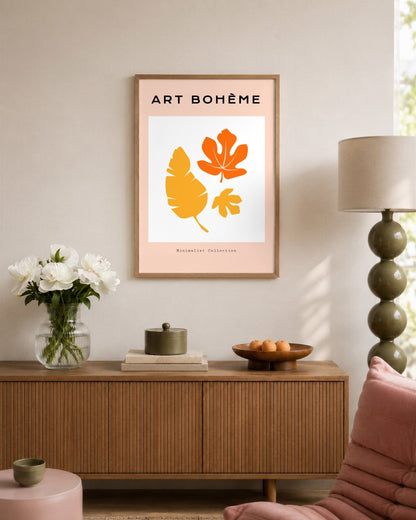 SENT Studio - Abstract Poster No. 65 - framed print in a styled room