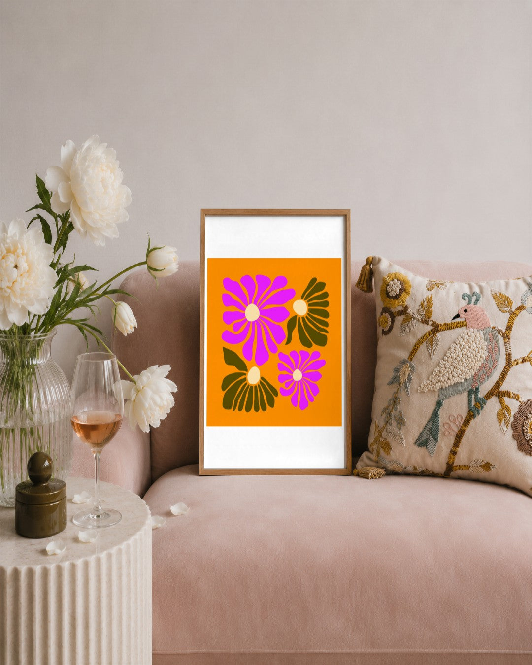 SENT Studio - Artistic Poster No. 17 - framed print in a styled room