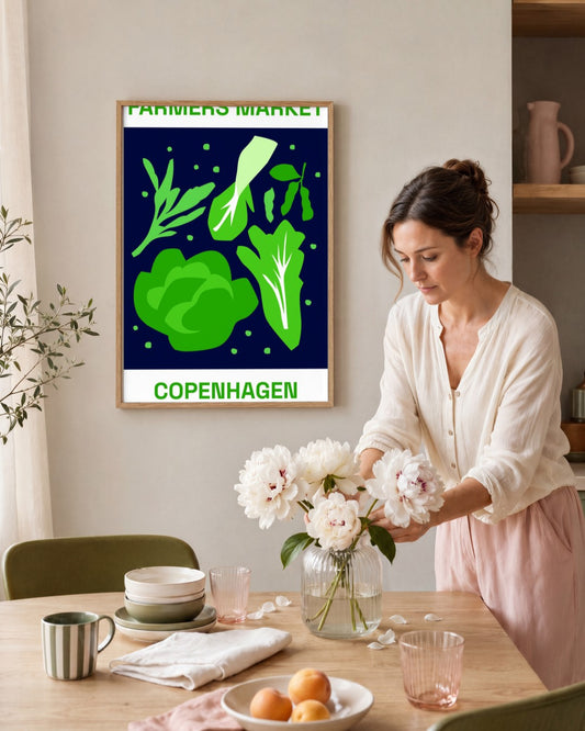SENT Studio - Artistic Poster No. 18 - framed print in a styled room