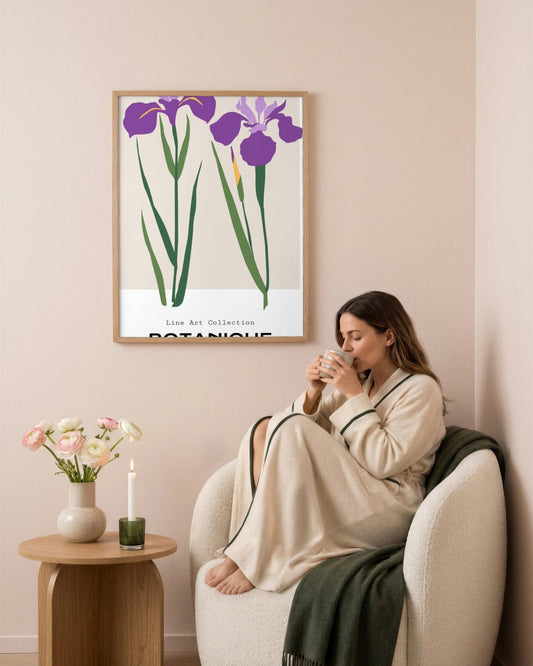 SENT Studio - Botanical Poster No. 39 - framed print in a styled room