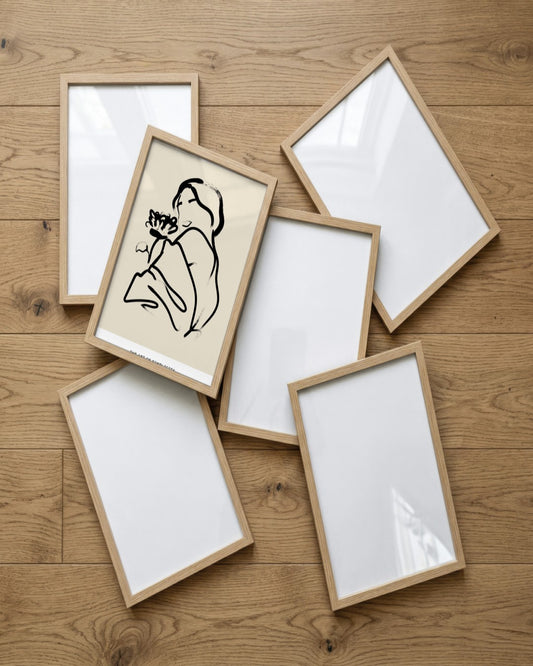 SENT Studio - Bohemian Poster No. 49 - framed print in a styled room