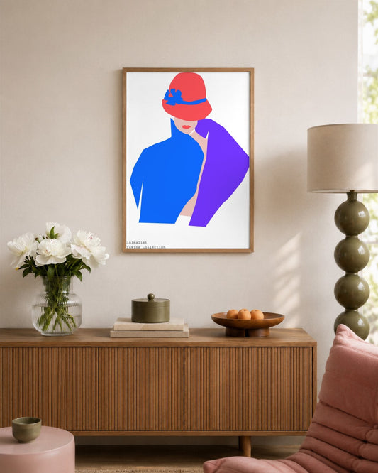 SENT Studio - Abstract Poster No. 26 - framed print in a styled room