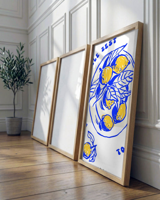 SENT Studio - Cravings Poster No. 37 - framed print in a styled room