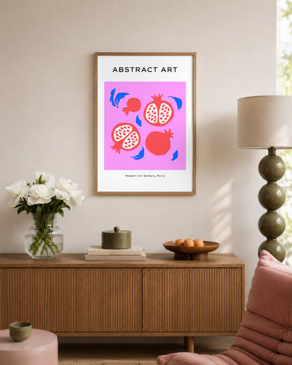 SENT Studio - Abstract Poster No. 44 - framed print in a styled room
