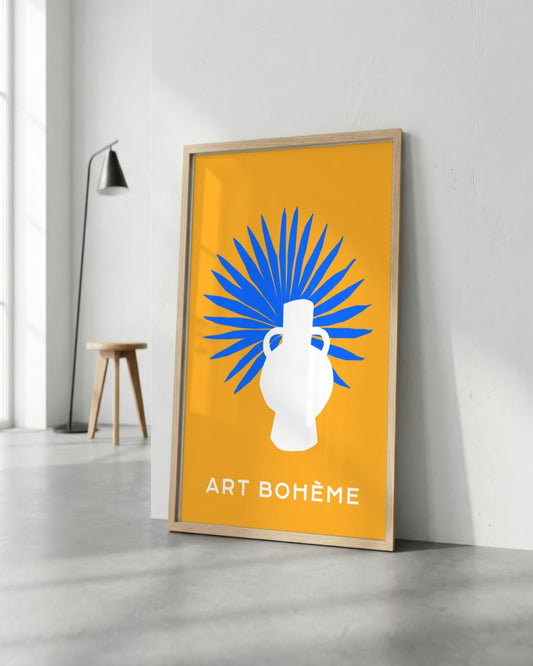 SENT Studio - Abstract Poster No. 28 - framed print in a styled room