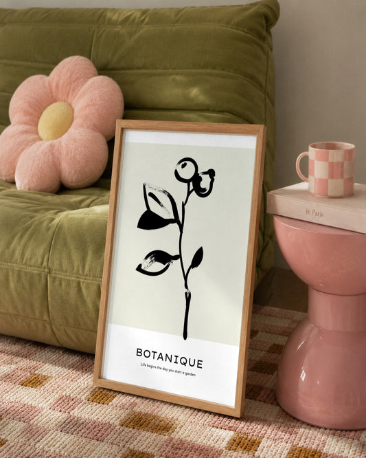 SENT Studio - Bohemian Poster No. 4 - framed print in a styled room