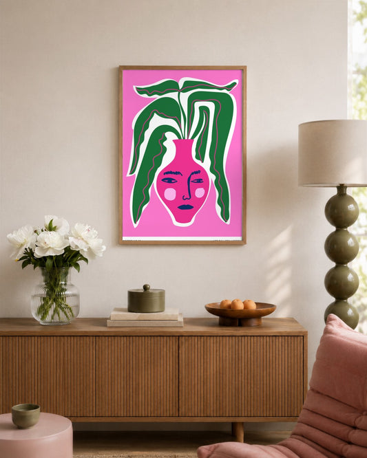 SENT Studio - Aesthetic Poster No. 8 - framed print in a styled room