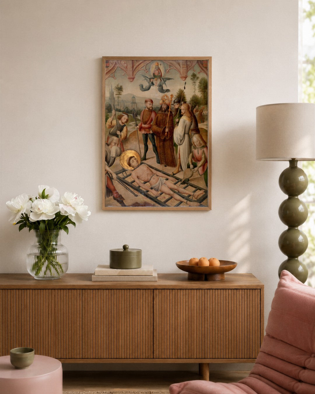 Renaissance Masters - Renaissance Masterpiece No. 123 - framed print in a styled room