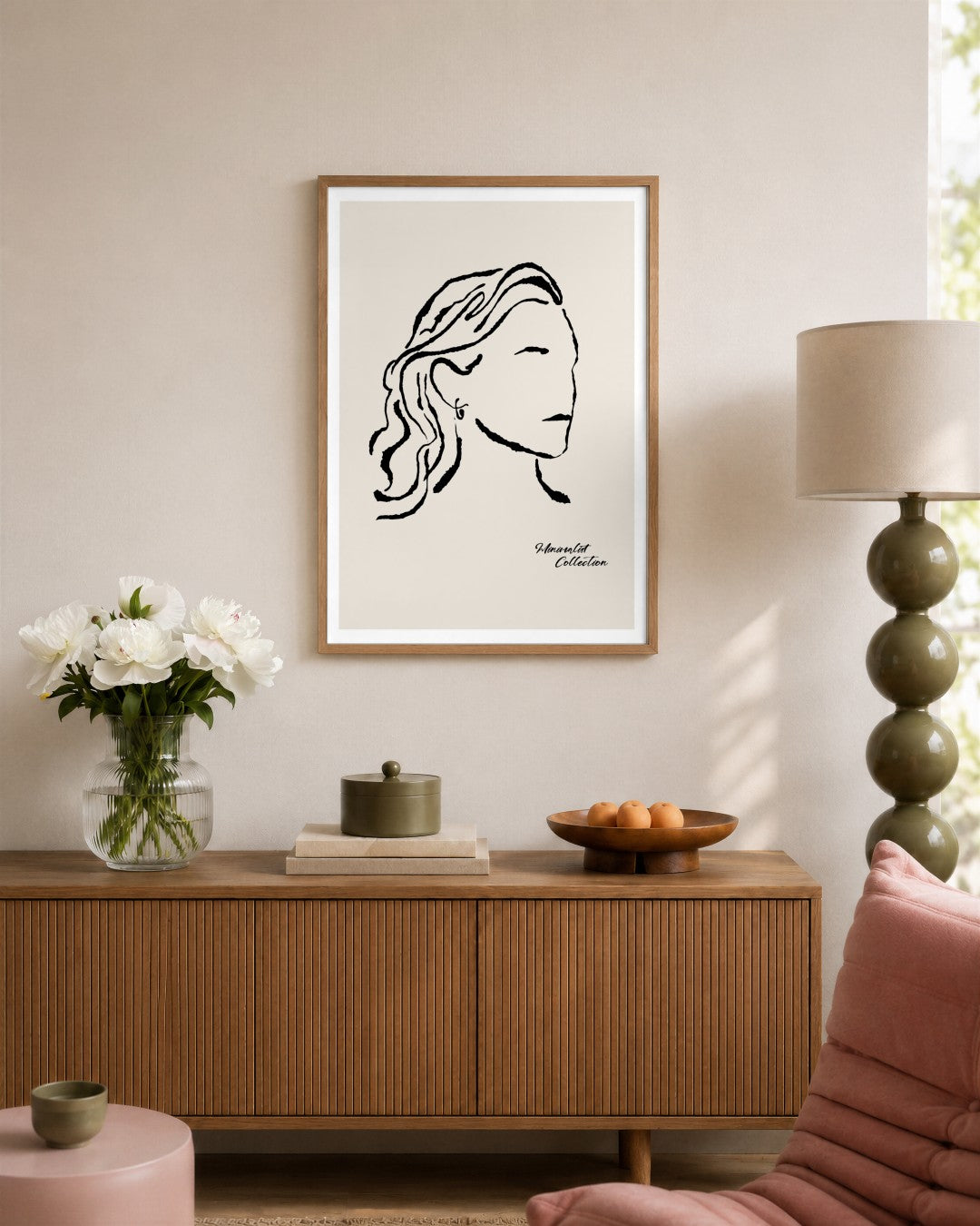 SENT Studio - Dancing Poster No. 62 - framed print in a styled room