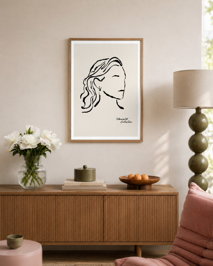 SENT Studio - Dancing Poster No. 62 - framed print in a styled room