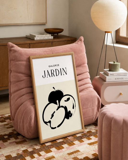 SENT Studio - Bohemian Poster No. 1 - framed print in a styled room