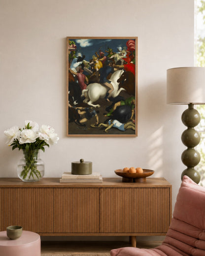 Renaissance Masters - Renaissance Masterpiece No. 53 - framed print in a styled room