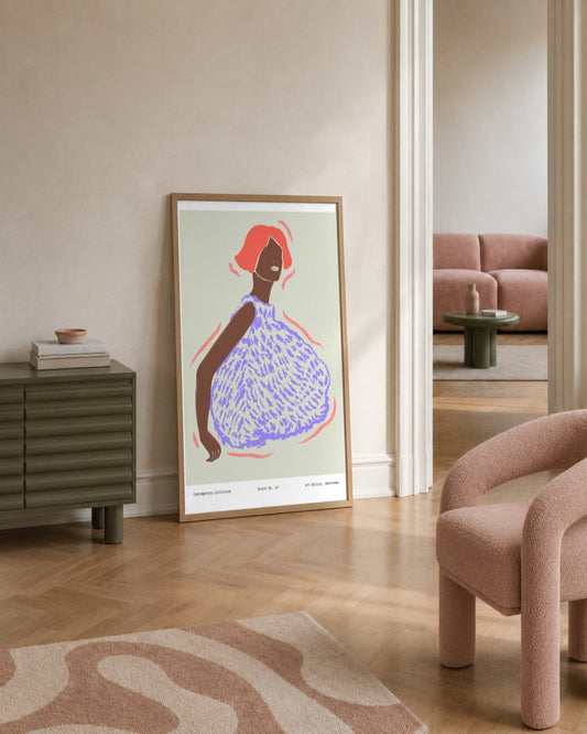 SENT Studio - Blooming Flowers Poster No. 17 - framed print in a styled room