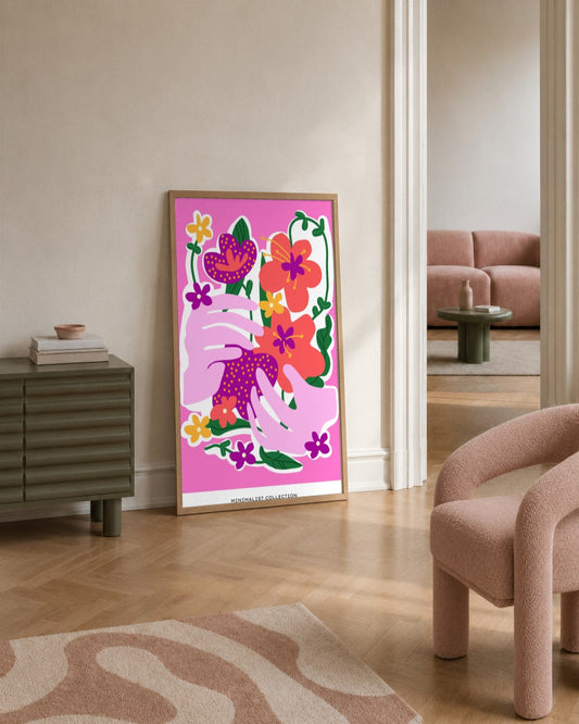 SENT Studio - Aesthetic Poster No. 42 - framed print in a styled room