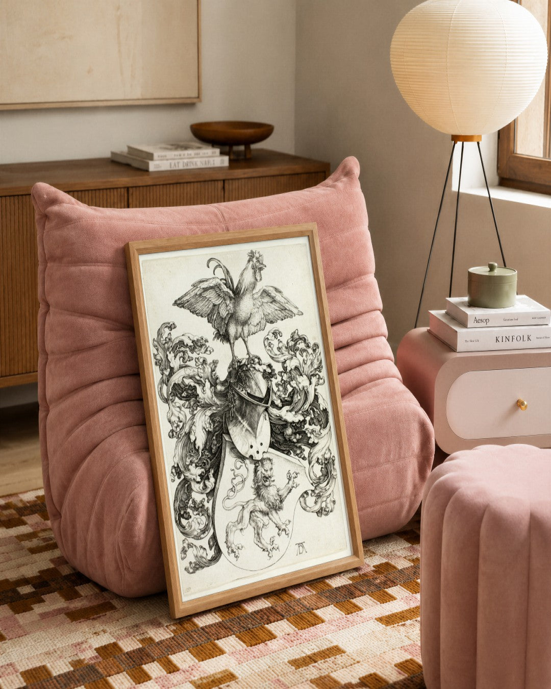 Renaissance Masters - Renaissance Masterpiece No. 181 - framed print in a styled room