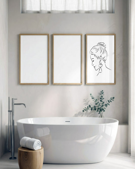 SENT Studio - Bohemian Poster No. 6 - framed print in a styled room