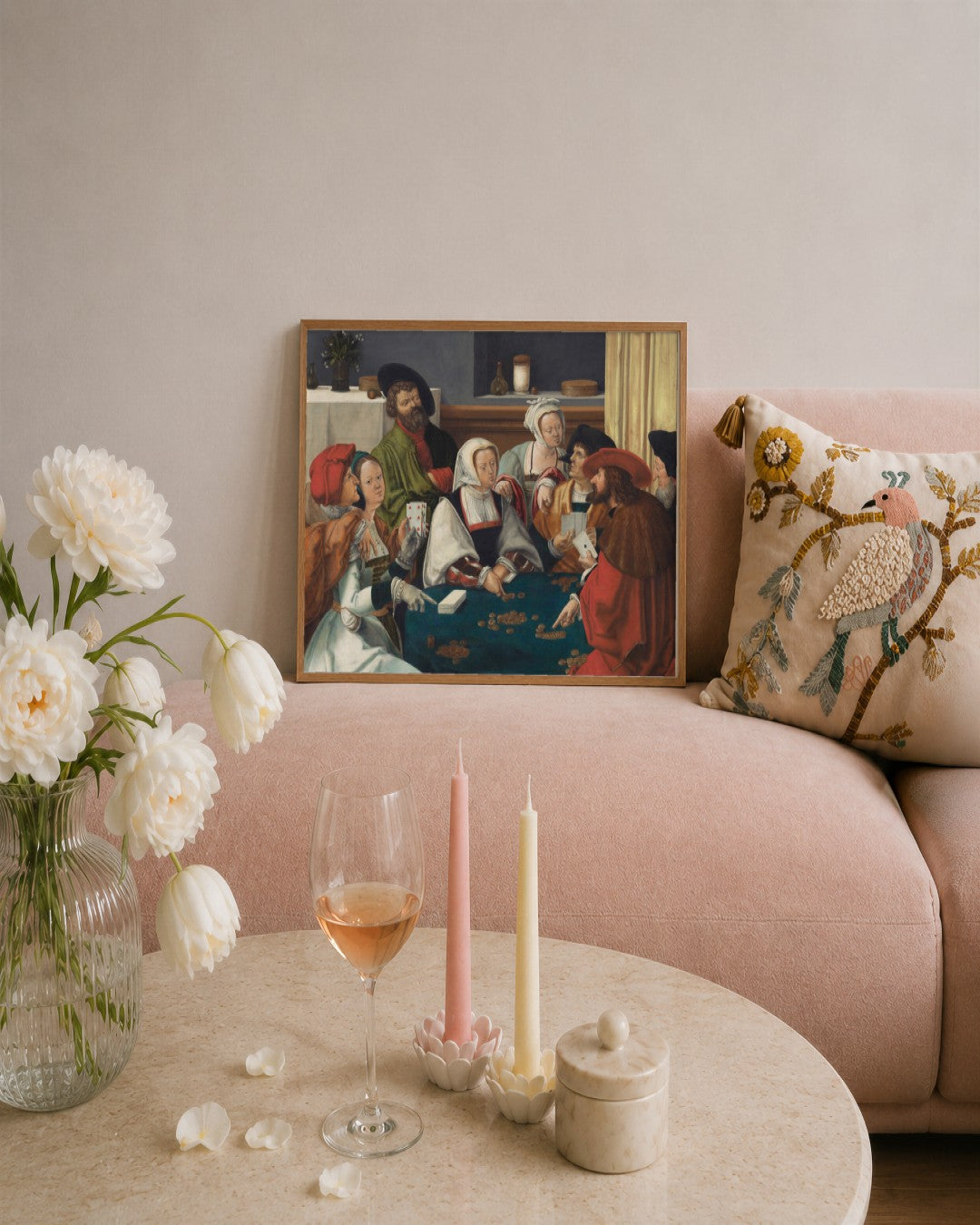 Renaissance Masters - Renaissance Masterpiece No. 84 - framed print in a styled room