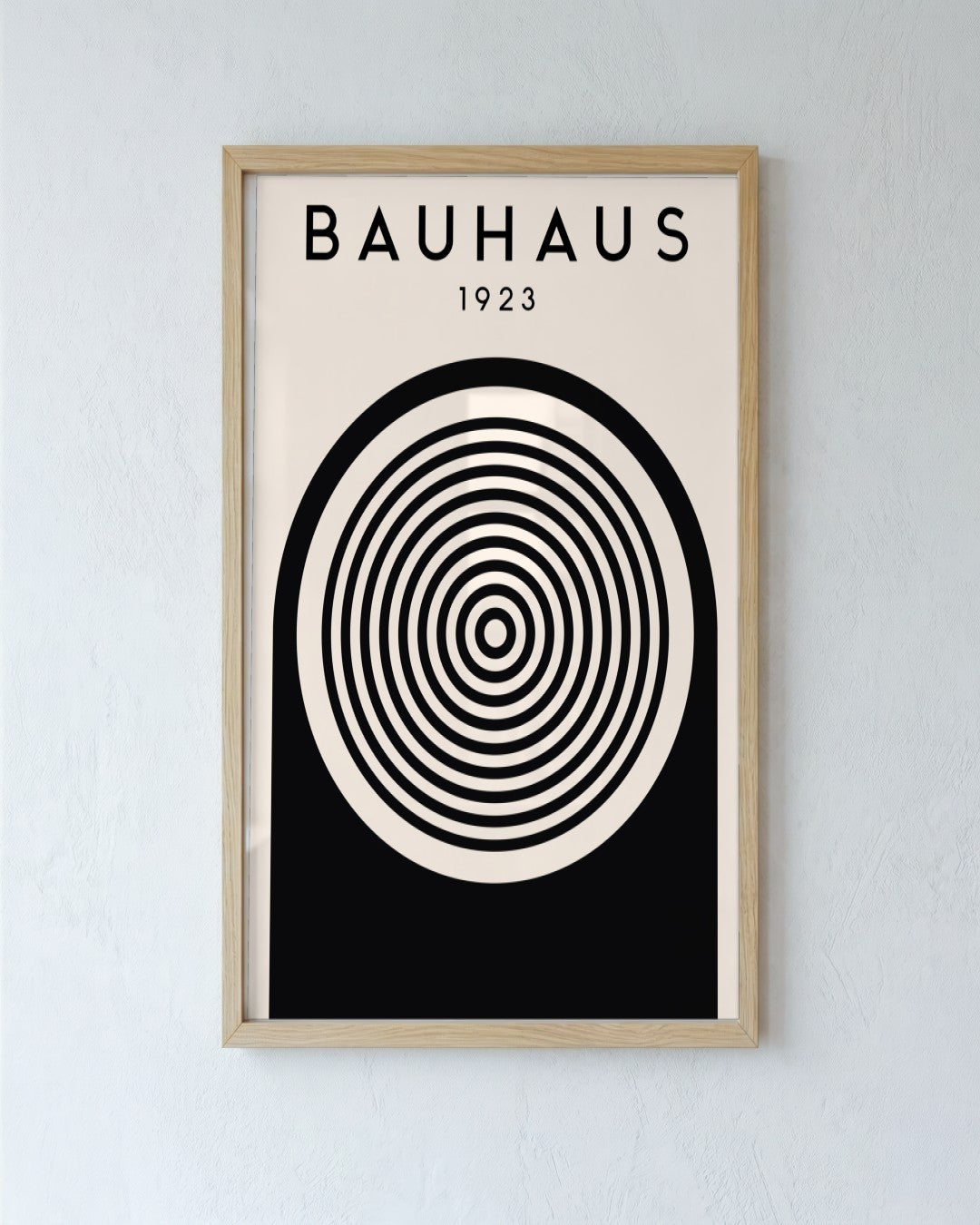 Bauhaus - Poster No. 48 - framed print in a styled room
