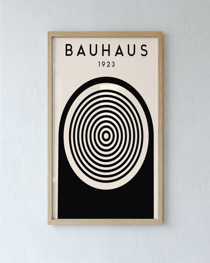 Bauhaus - Poster No. 48 - framed print in a styled room