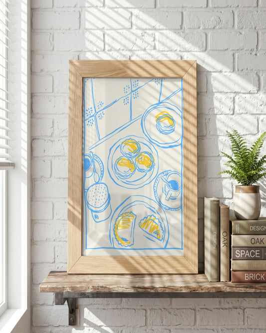 SENT Studio - Cravings Poster No. 45 - framed print in a styled room