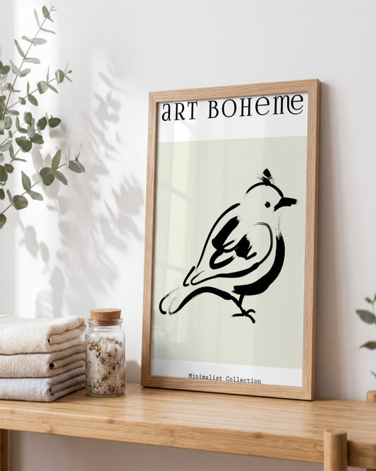 SENT Studio - Bohemian Poster No. 24 - framed print in a styled room
