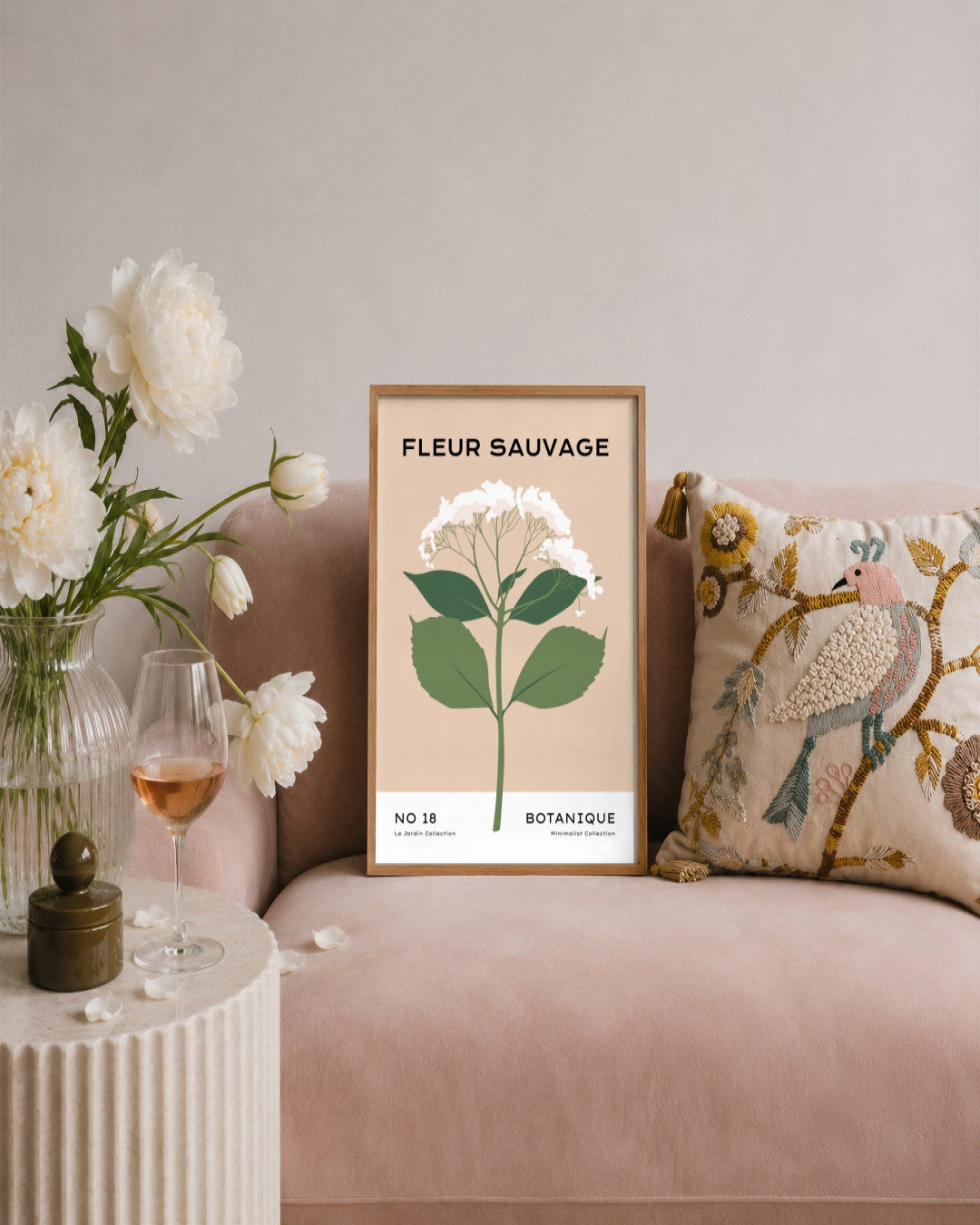 SENT Studio - Botanical Poster No. 36 - framed print in a styled room