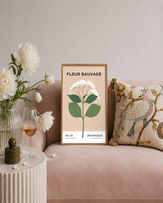 SENT Studio - Botanical Poster No. 36 - framed print in a styled room