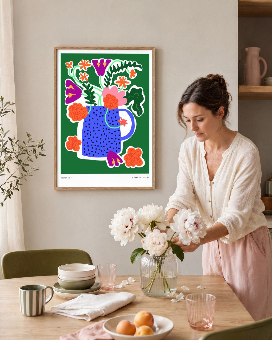 SENT Studio - Aesthetic Poster No. 17 - framed print in a styled room