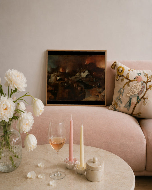 Renaissance Masters - Renaissance Masterpiece No. 134 - framed print in a styled room