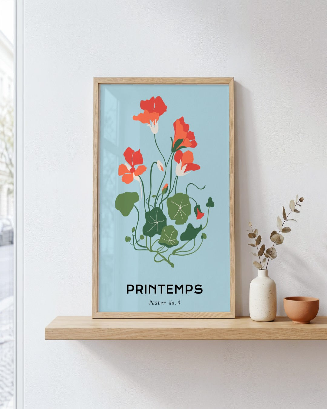 SENT Studio - Botanical Poster No. 27 - framed print in a styled room