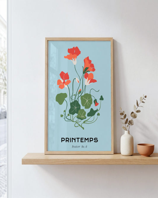 SENT Studio - Botanical Poster No. 27 - framed print in a styled room