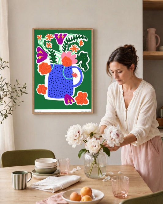 SENT Studio - Aesthetic Poster No. 17 - framed print in a styled room