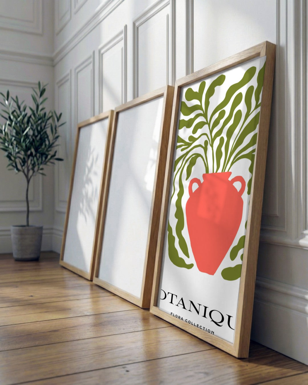 SENT Studio - Blooming Flowers Poster No. 20 - framed print in a styled room