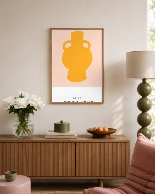 SENT Studio - Abstract Poster No. 64 - framed print in a styled room