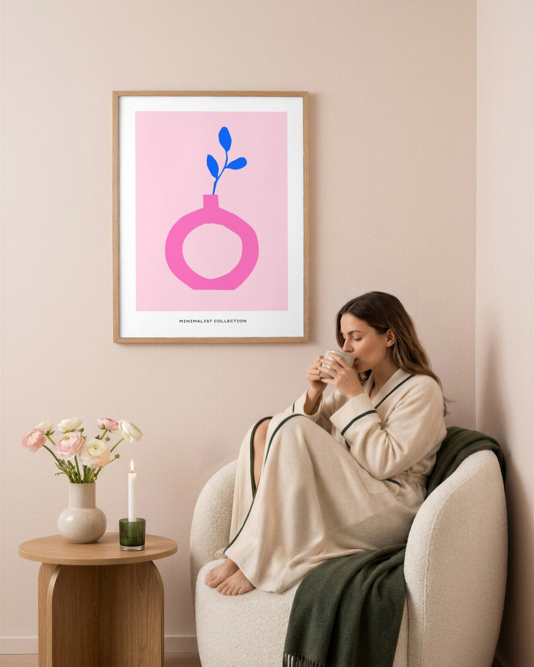 SENT Studio - Abstract Poster No. 47 - framed print in a styled room