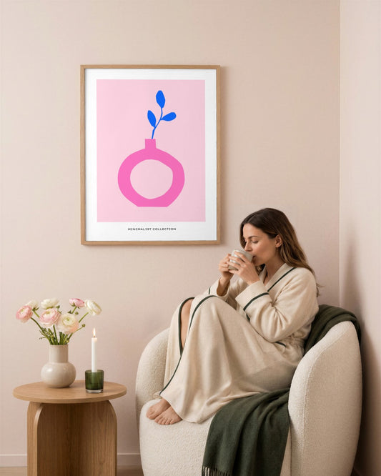 SENT Studio - Abstract Poster No. 47 - framed print in a styled room