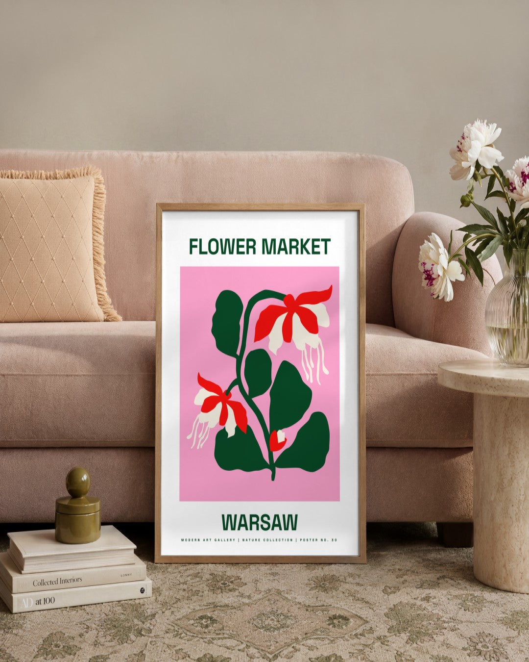 SENT Studio - Artistic Poster No. 30 - framed print in a styled room