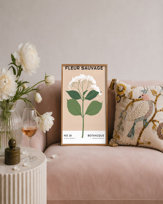 SENT Studio - Botanical Poster No. 36 - framed print in a styled room