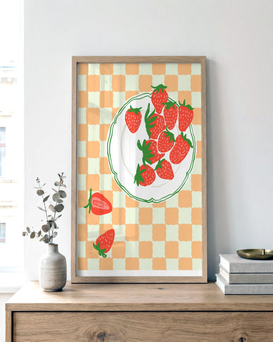 SENT Studio - Cravings Poster No. 19 - framed print in a styled room