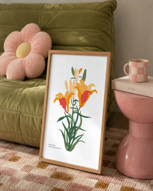 SENT Studio - Botanical Poster No. 54 - framed print in a styled room