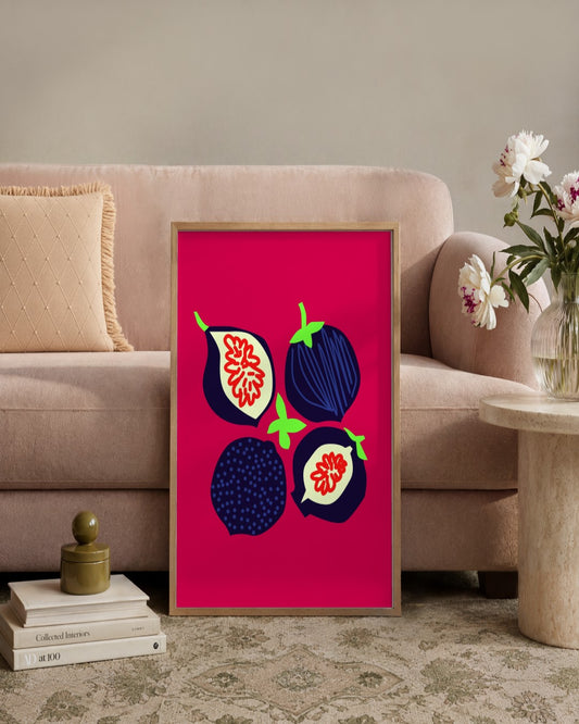 SENT Studio - Artistic Poster No. 36 - framed print in a styled room
